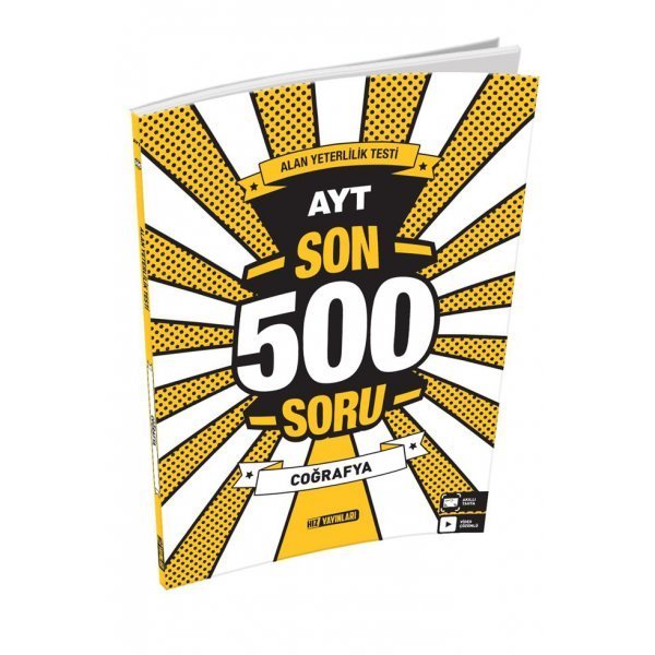 Hız Yayınları AYT COĞRAFYA Soru Bankası - Son 500