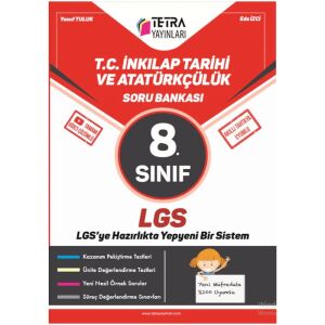 Tetra Yayınları 8. Sınıf Lgs T.C. İnkılap Tarihi Ve Atatürkçülük Soru Bankası