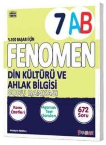 FENOMEN 7.SINIF DİN KÜLTÜRÜ VE AHLAK BİLGİSİ KONU ÖZETLİ SORU BANKASI (A B)