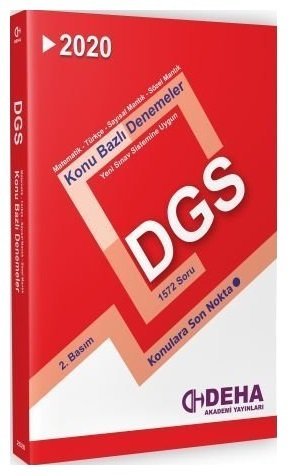 DEHA DGS KONU BAZLI DENEME KİTABI 2 Lİ SET