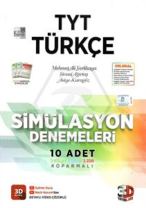 2023 TYT Hazırlık 3D Türkçe Simülasyon Deneme ve TYT Taktik Deneme
