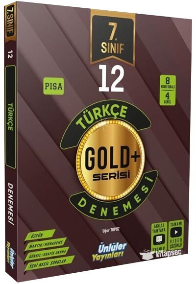 ÜNLÜLER KARMASI 7. SINIF TÜRKÇE 12 DENEME