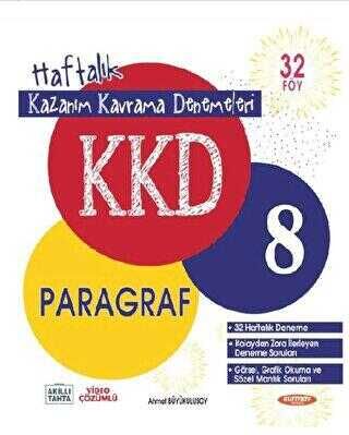 KURMAY 8.SINIF PARAGRAF HAFTALIK KAZANIM KAVRAMA DENEMELERİ (32 FASİKÜL)