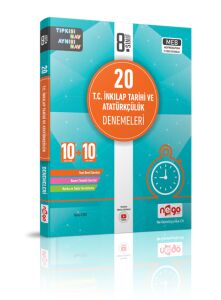Nego Yayınları 8.Sınıf İnkılap Tarihi 20 Li Branş Deneme -Yeni Ürün