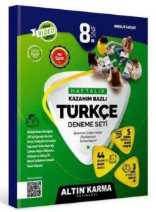 ALTIN KARMA 8.SINIF TÜRKÇE  HAFTALIK KAZANIM BAZLI DENEME SETİ  (YAZAR: MESUT HAYAT)