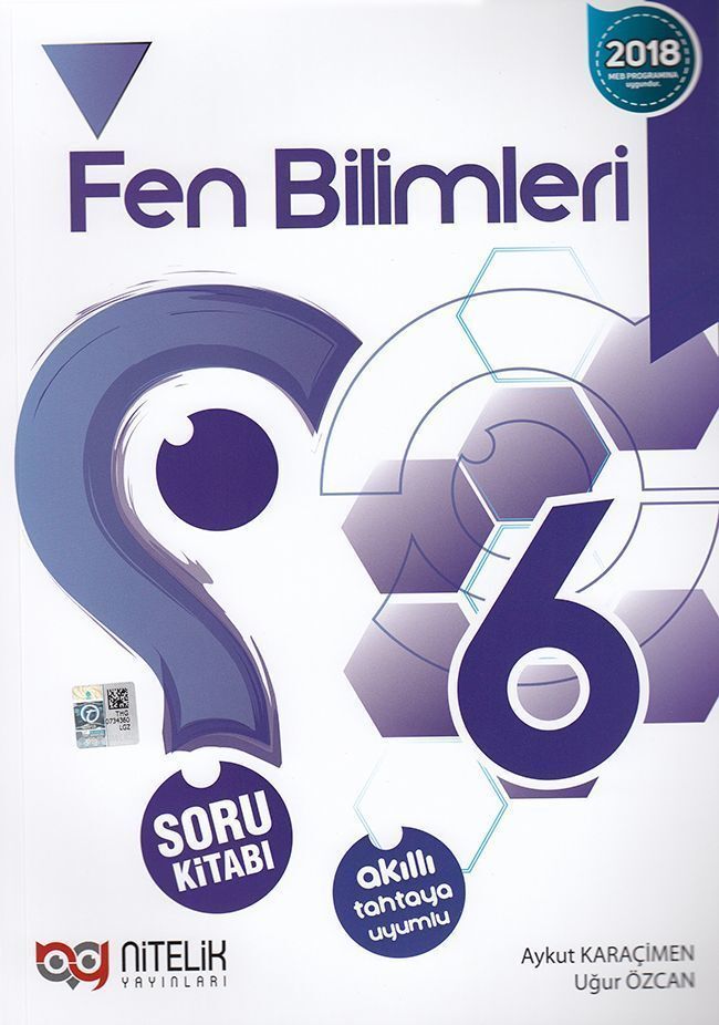 Nitelik Yayınları 6. Sınıf Fen Bilimleri Soru Kitabı