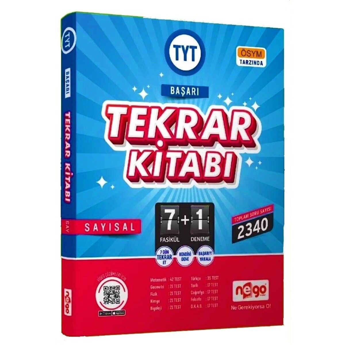 Nego Tyt Başarı Tekrar Kitabı - Sayısal - Yeni Ürün