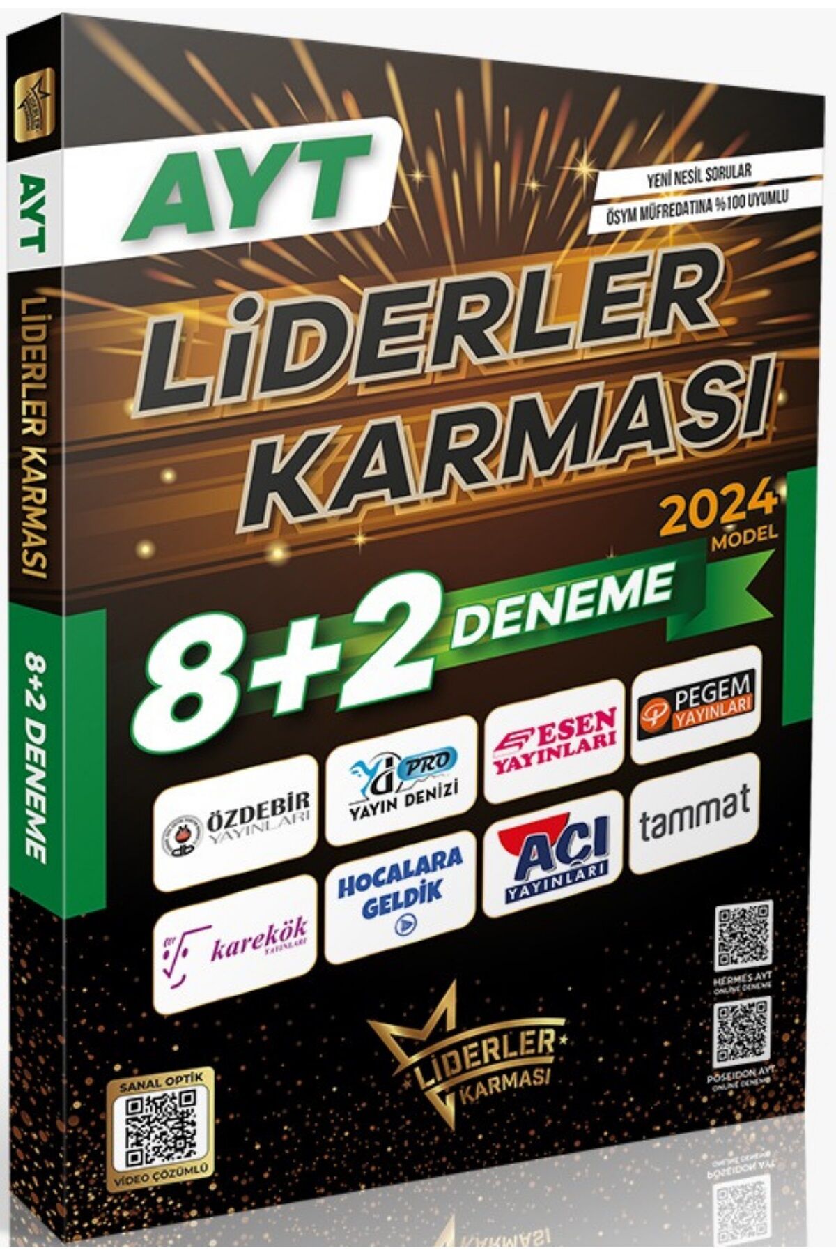 LİDERLER KARMASI AYT 8+2 DENEME SETİ 2024