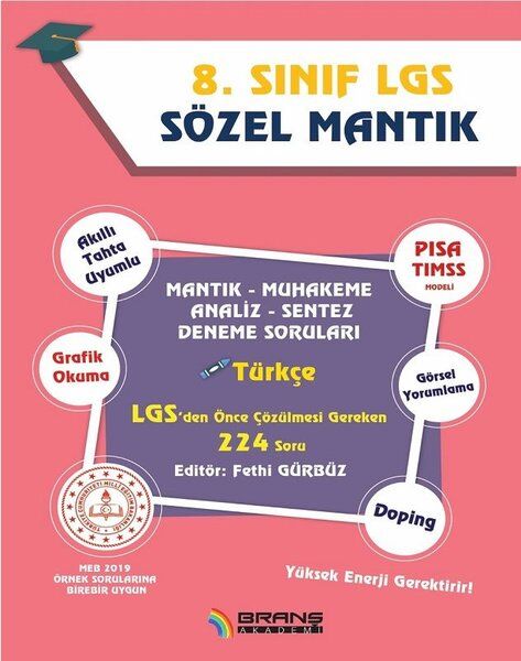 BRANŞ AKADEMİ 8.SINIF SÖZEL MANTIK DENEME 2018-2019
