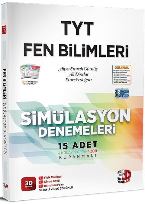 3D 2023 Tyt Simülasyon Fen Bılımlerı Denemelerı
