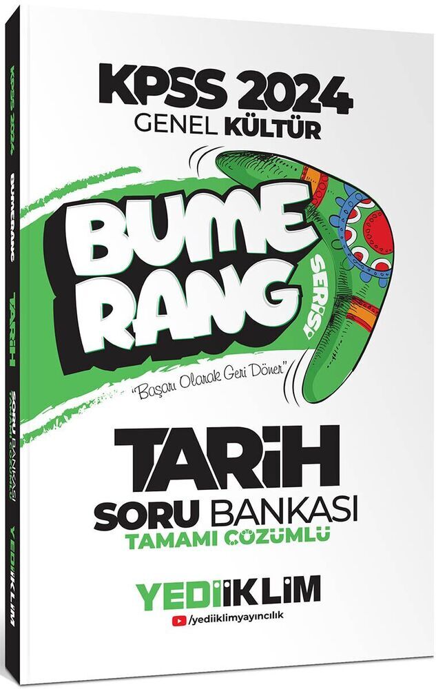 YEDİİKLİM KPSS GENEL KÜLTÜR BUMERANG TARİH BANKASI 2024