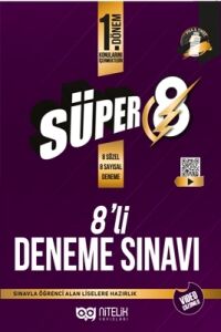 NİTELİK 8.SINIF 1.DÖNEM YENİ NESİL SÜPER 8'Lİ DENEME SINAVI