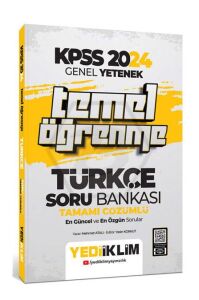 YEDİİKLİM KPSS TÜRKÇE TEMEL ÖĞRENME  BANKASI 2024