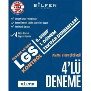 Bilfen Yayınları 8. Sınıf Lgs 1. Dönem 4 Deneme