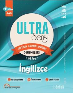PALME 6.SINIF İNGİLİZCE ULTRA HAFTALIK KAZANIM KAVRAM DENEMELERİ