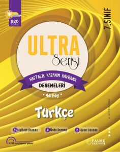 PALME 7.SINIF TÜRKÇE ULTRA HAFTALIK KAZANIM KAVRAM DENEMELERİ
