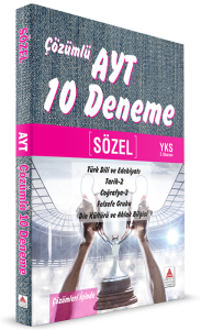 Delta Kültür Yayınevi AYT Sözel Çözümlü 10 Deneme
