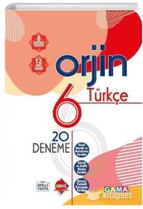 GAMA 6.SINIF ORJİN TÜRKÇE DESTEK SORU BANKASI + 20 DENEME (2 KİTAP)