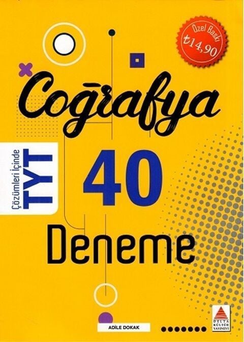 Delta Kültür Yayınevi TYT Coğrafya 40 Deneme