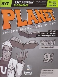 Uzman Yayınları AYT EŞİT AĞIRLIK 9 lu Eşit Ağırlık Denemesi (Türk Dili ve Edebiyatı - Sosyal Bilimeler 1 - Matematik)