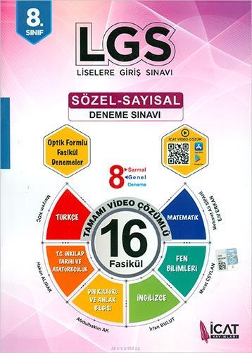 İCAT 8.SINIF SÖZEL SAYISAL DENEME SINAVI 16 LI