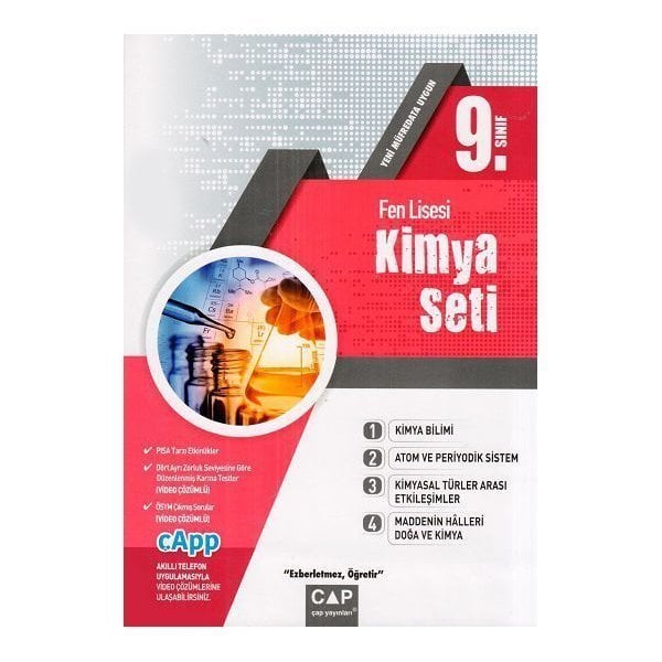 ÇAP 9.SINIF FEN LİSESİ KİMYA SETİ 2019 20