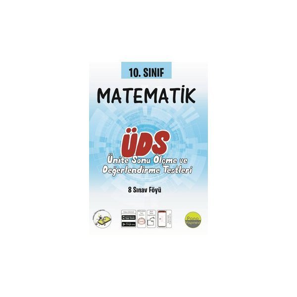 Pano Yayınevi 10.Sınıf Matematik Ünite Değerlendirme Sınavı (8 Sınav)