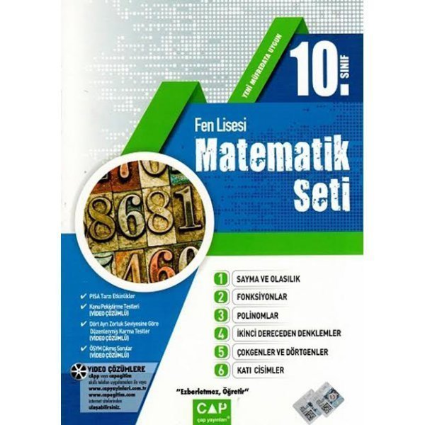 ÇAP 10.SINIF FEN LİSESİ MATEMATİK SETİ 2020