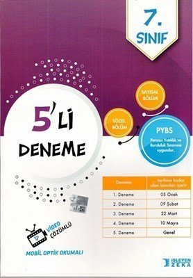 İŞLEYEN ZEKA 7.SINIF 5 Lİ DENEME (PYBS) 2020