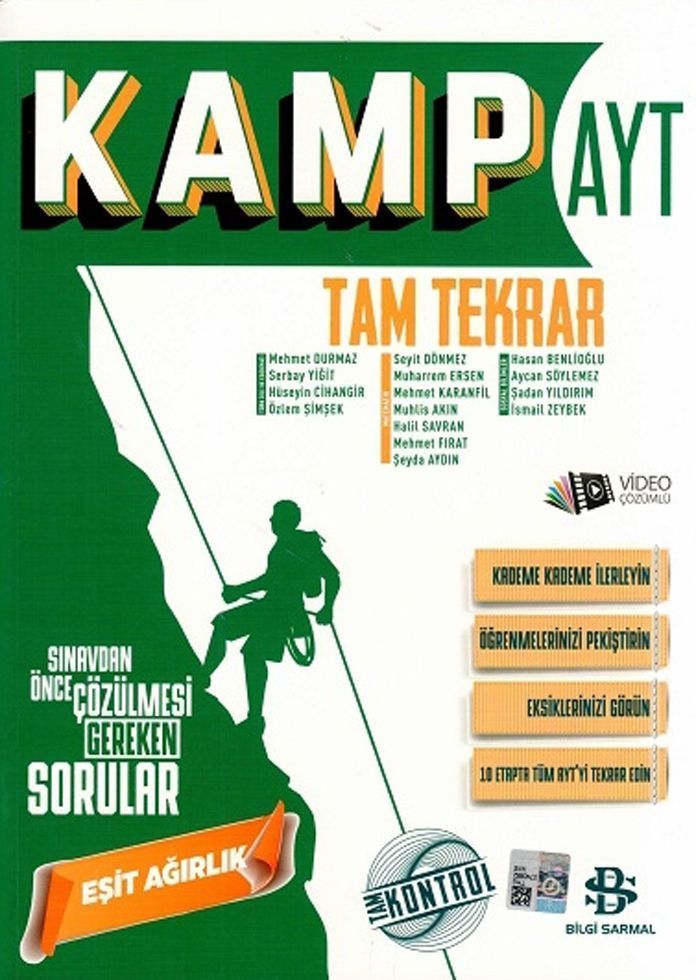 Bilgi Sarmalı Ayt   Kamp Tam Tekrar Eşit Ağırlık - 2019