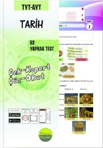 Pano Yayınevi TYT-AYT Tarih Yaprak Testleri (52 Adet) Çek Kopart
