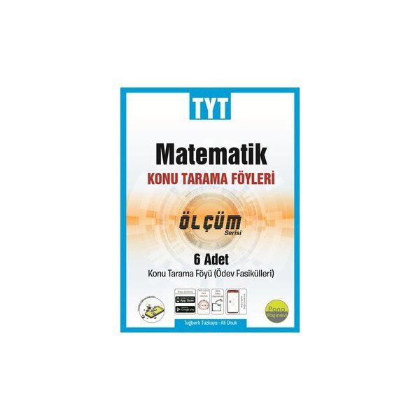 Pano Yayınevi TYT Matematik Tarama Föyleri (6 Fasikül 6x24 Sayfa)