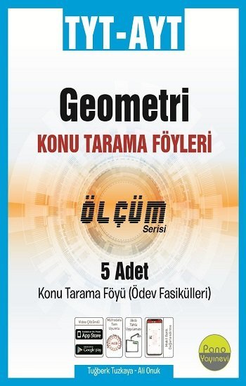 Pano Yayınevi TYT-AYT Geometri Tarama Föyleri (5 Fasikül 3x24+2x32 Sayfa)