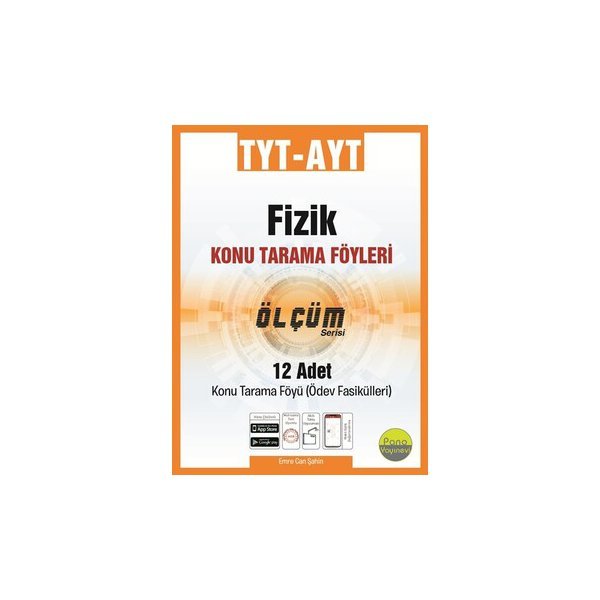 Pano Yayınevi TYT-AYT Fizik Tarama Föyleri (12 Fasikül 12x16 Sayfa)