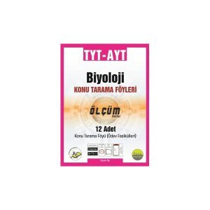 Pano Yayınevi TYT-AYT Biyoloji Tarama Föyleri (12 Fasikül 12x16 Sayfa)
