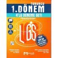 Mozaik Yayınları LGS 1. Dönem Turuncu 4 lü Deneme Seti