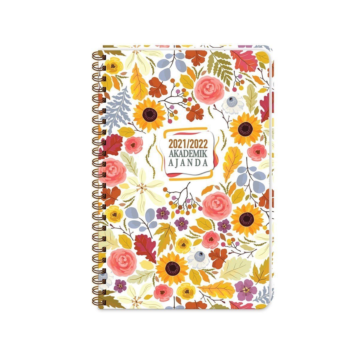 KESKİN SPİRALLİ AKADEMİK AJANDA  SUNFLOWERS