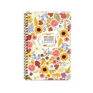 KESKİN SPİRALLİ AKADEMİK AJANDA  SUNFLOWERS