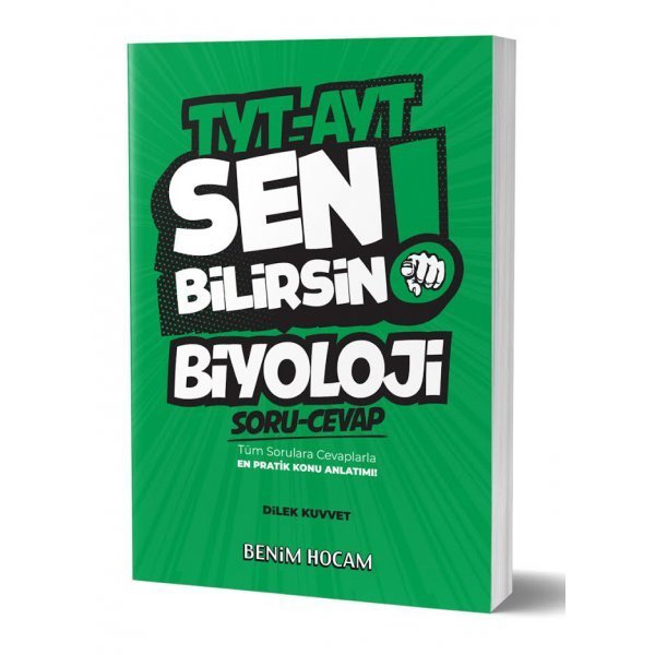 Benim Hocam 2020 TYT AYT Biyoloji Sen Bilirsin Soru-Cevap Kitabı