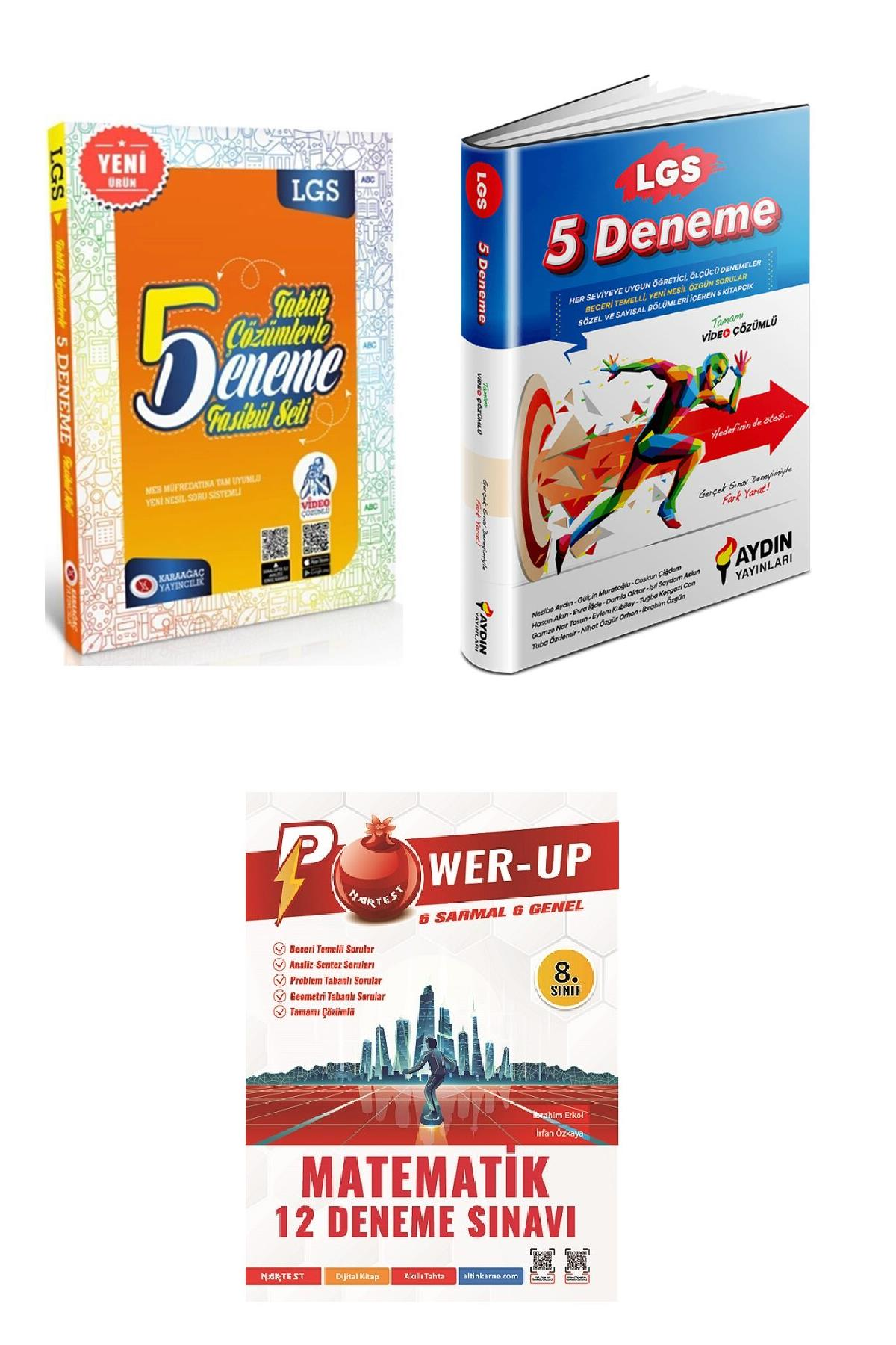 LGS Sınavı Nartest Power Up Matematik Deneme Aydın 5 Deneme ve Taktik Deneme