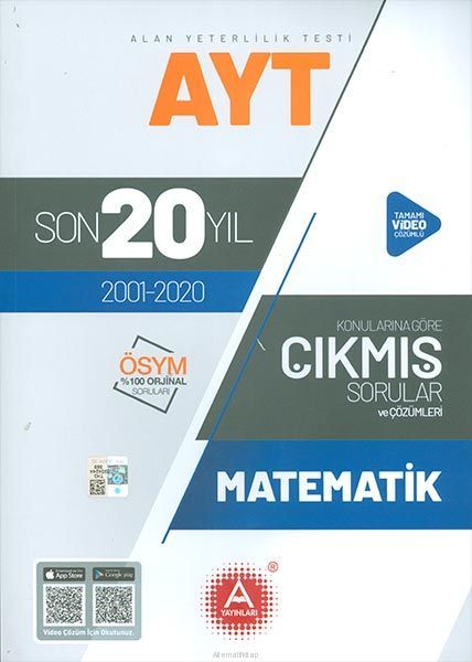 A YAYINLARI AYT MATEMATİK 20 YIL SORU VE ÇÖZÜMLERİ