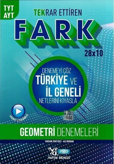 YAYIN DENİZİ TYT AYT PRO FARK DENEME GEOMETRİ - 2022