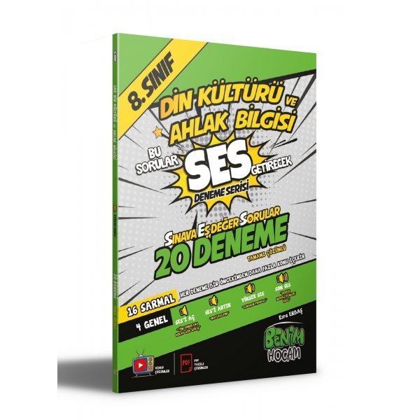 Benim Hocam LGS 8.Sınıf SES Getirecek Din Kültürü ve Ahlak Bilgisi 15 Deneme