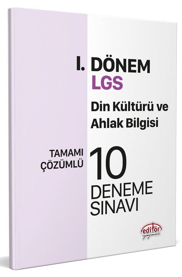 Editör 8.Sınıf  1. Dönem Din Kültürü 10 Deneme Sınavı Fasikülü