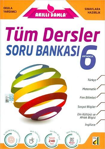 AKILLI DAMLA 6.SINIF YENİ NESİL TÜM DERSLER SORU BANKASI