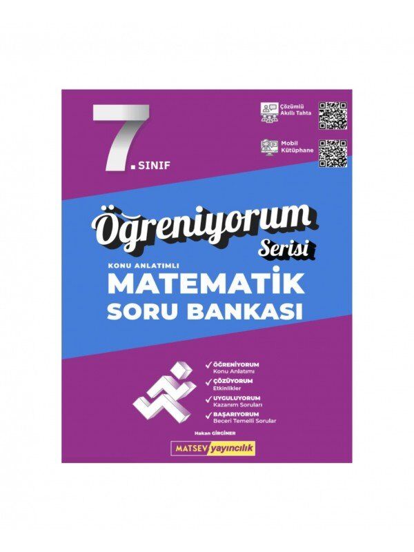 Matsev 7.Sınıf Matematik Öğreniyorum Seri Soru Bankası