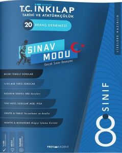Pruva Akademi Yayınları 8. Sınıf T.C. İnkılap Tarihi Ve Atatürkçülük 20 Branş Denemesi