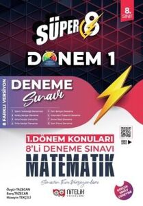Nitelik 8.Sınıf 1.Dönem Süper Matematik 8'Li Deneme Sınavı