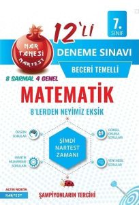 Nartest 7.Sınıf Nar Tanesi Matematik 12 Deneme Sınavı
