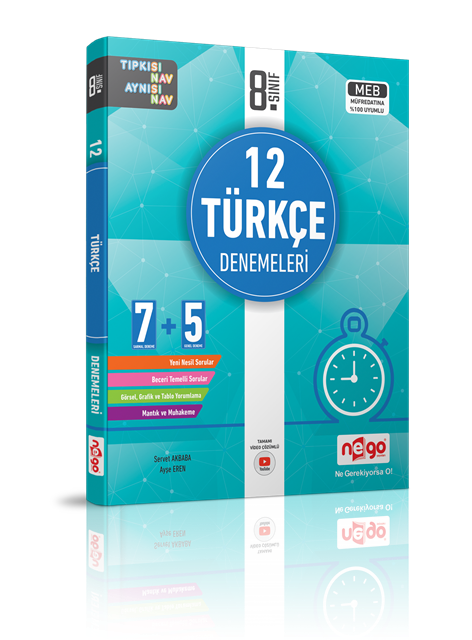 Nego 8.Sınıf Türkçe 12 Li Branş Deneme